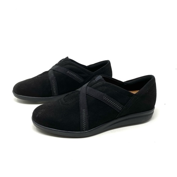 Clarks Tamzen Step Black Nubuck slip on shoes - Picture 2 of 7